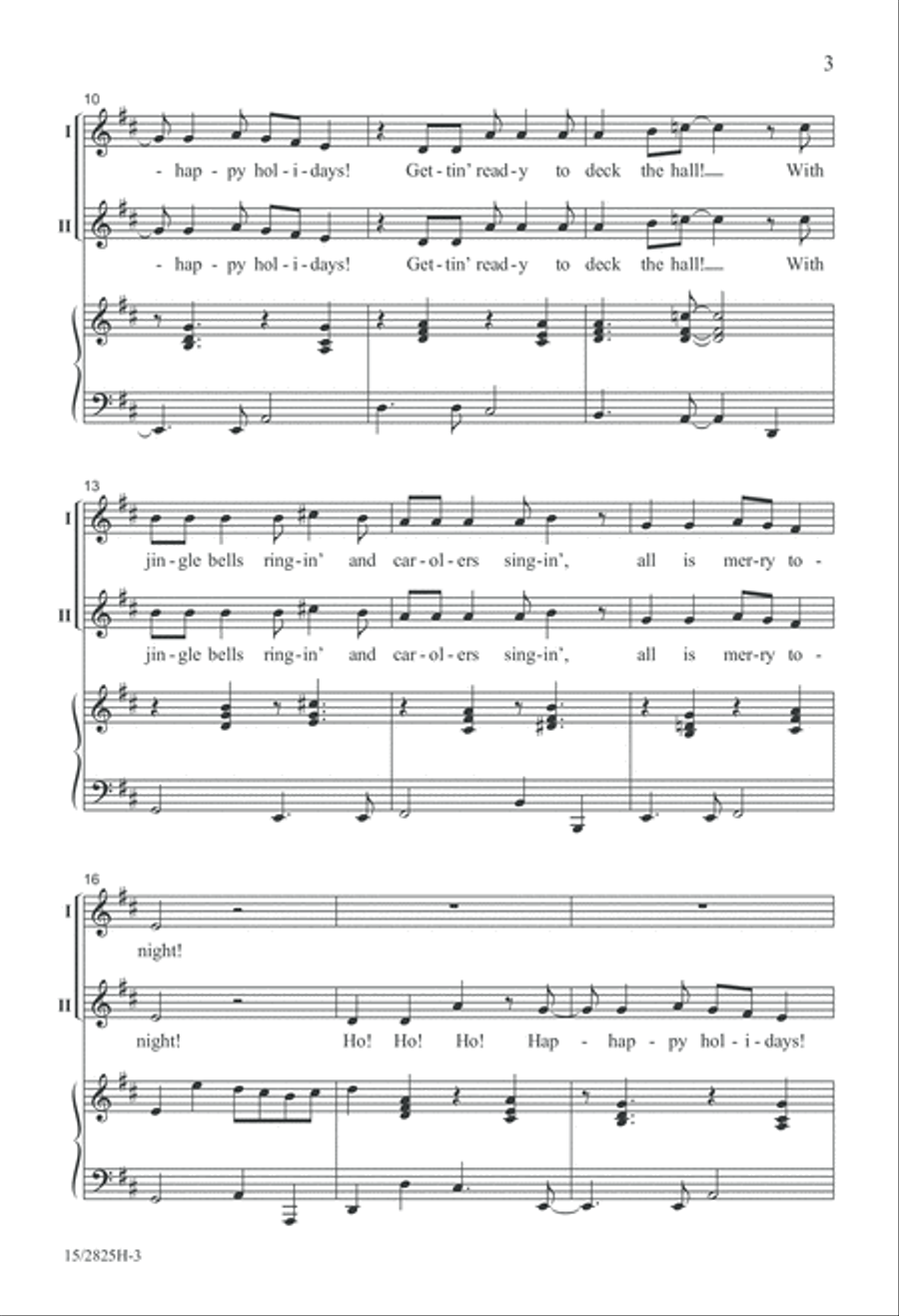 Happy Holidays! Happy Holidays! 2-Part scores gallery preview page 3