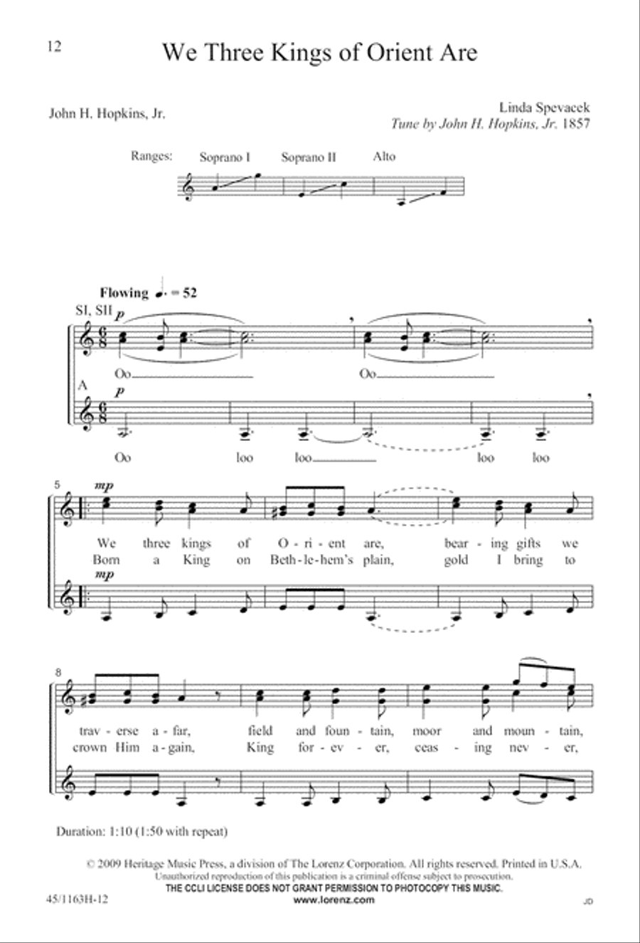 A-Caroling We Go! A-Caroling We Go! SSA scores gallery preview page 12