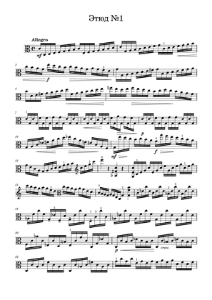 8 Etudes for viola