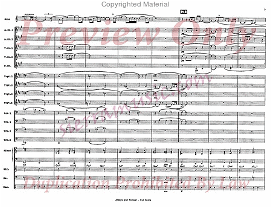 Always And Forever Always And Forever Big Band scores gallery preview page 4