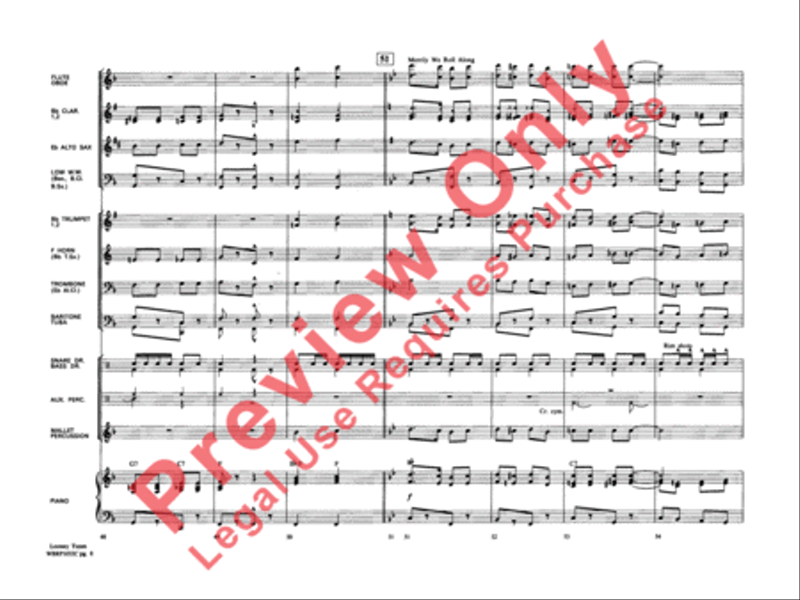 Looney Tunes Looney Tunes Concert Band scores gallery preview page 9