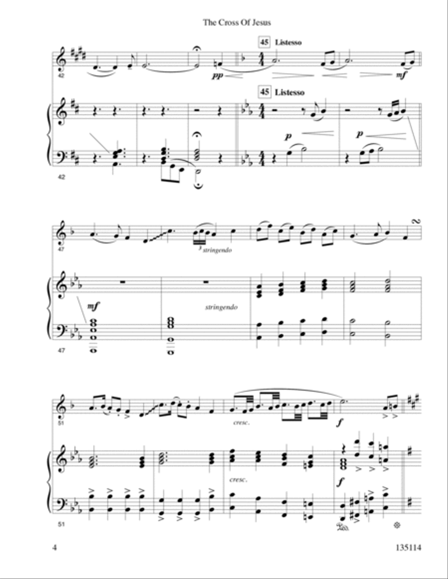 The Cross Of Jesus Trumpet Solo scores gallery preview page 5