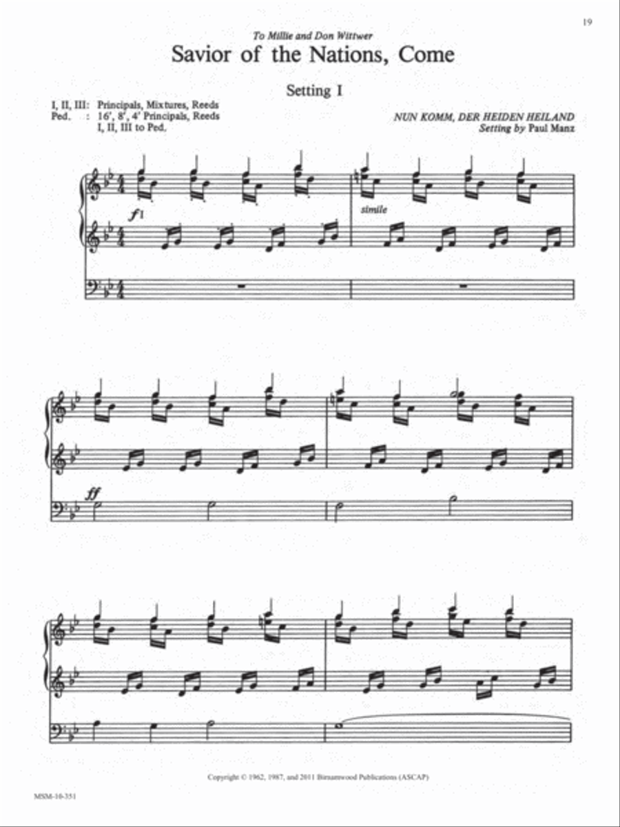 Ten Chorale Improvisations, Set 1