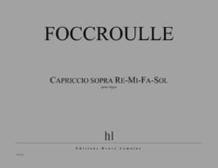 Book cover for Capriccio sopra re-fa-mi-sol