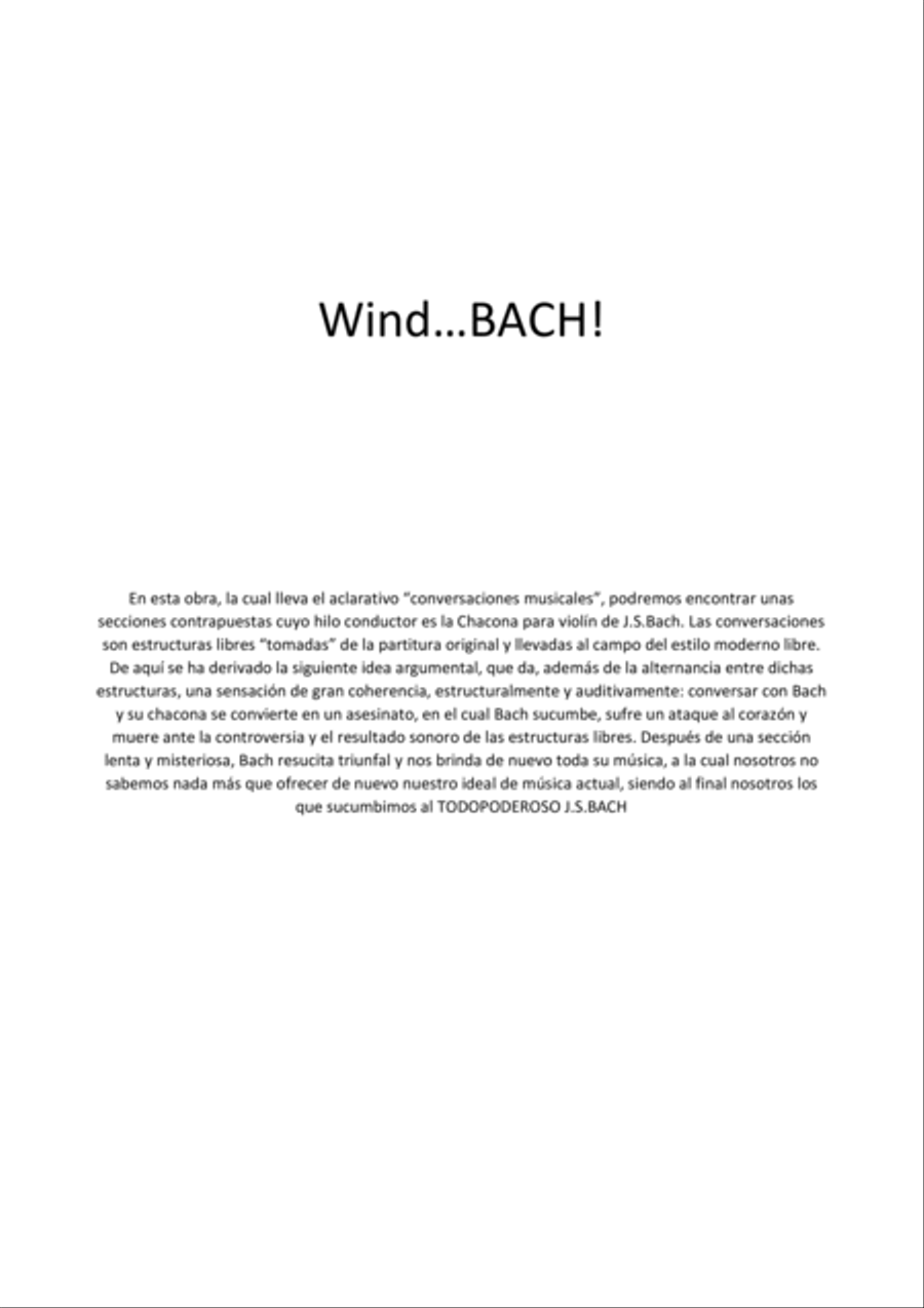 Wind...BACH! Concert Band scores gallery preview page 5