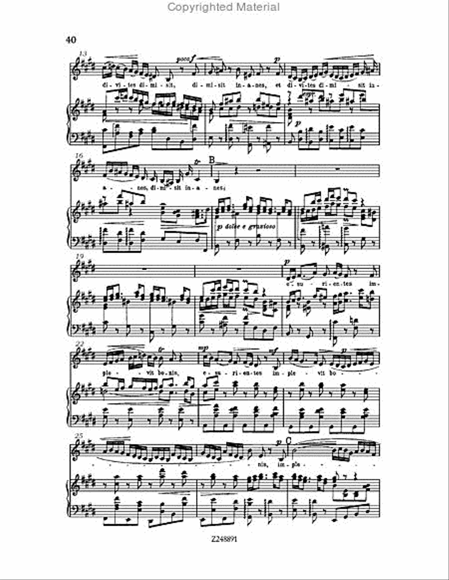 Magnificat in D major, BWV 243 Choir scores gallery preview page 40