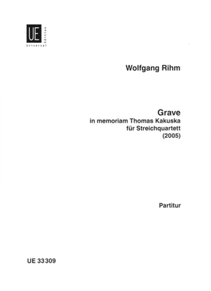 Book cover for Grave In Memoriam Thomas Kakuska