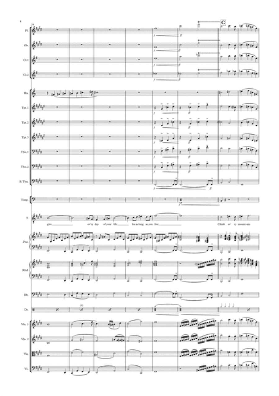 Climb Ev'ry Mountain Clarinet scores gallery preview page 4