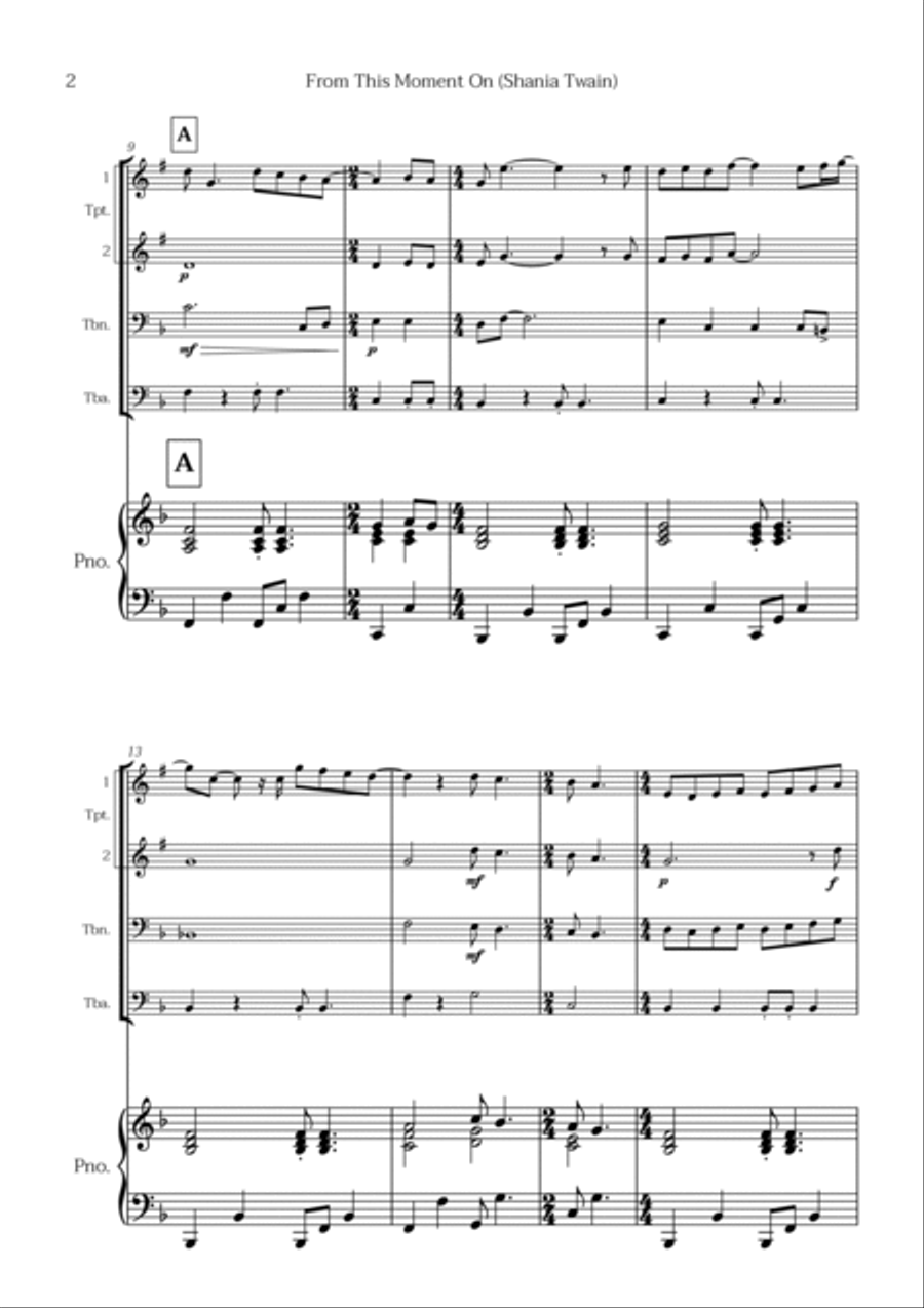 From This Moment On Trombone scores gallery preview page 2