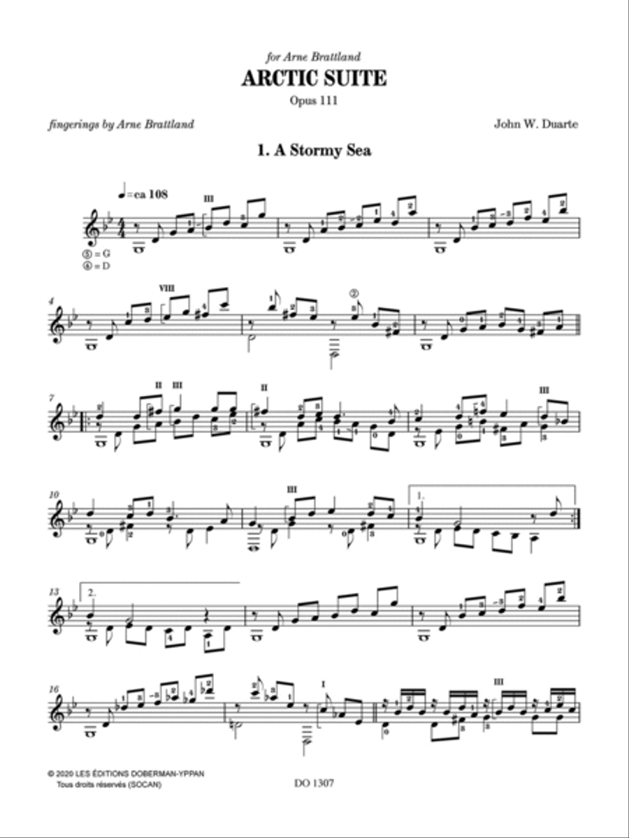 Artic Suite Classical Guitar scores gallery preview page 2