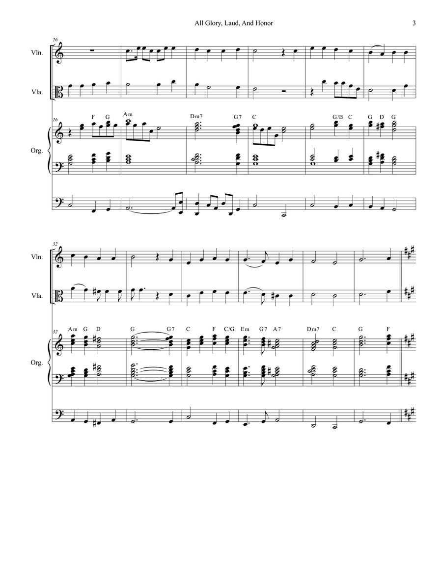 All Glory, Laud, And Honor (with 