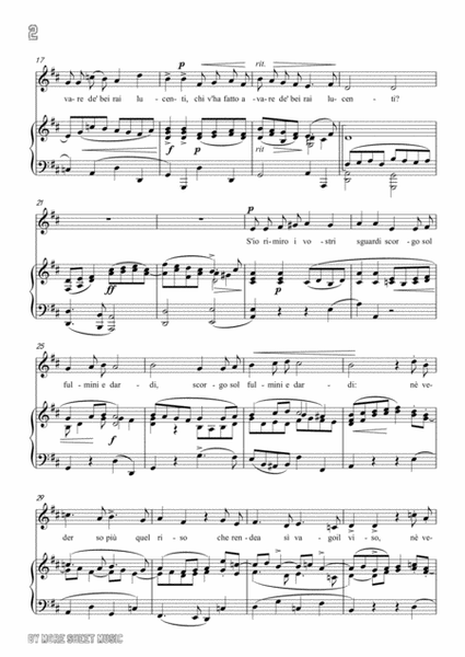 Falconieri-Vezzosette e care pupillette in D Major,for voice and piano image number null