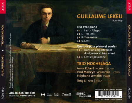 Guillaume Lekeu Trio Et Quatuor
