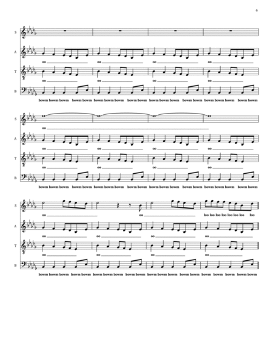 Jesus Walks 4-Part scores gallery preview page 6