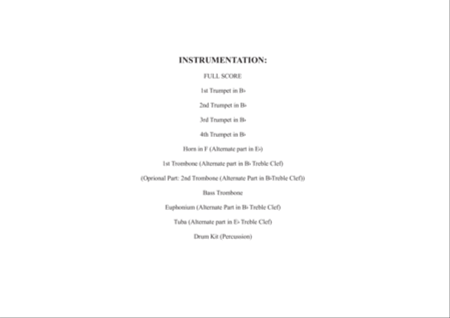 Crazy Little Thing Called Love Brass Ensemble scores gallery preview page 2