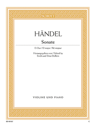 Book cover for Sonata No. 13 in D Major
