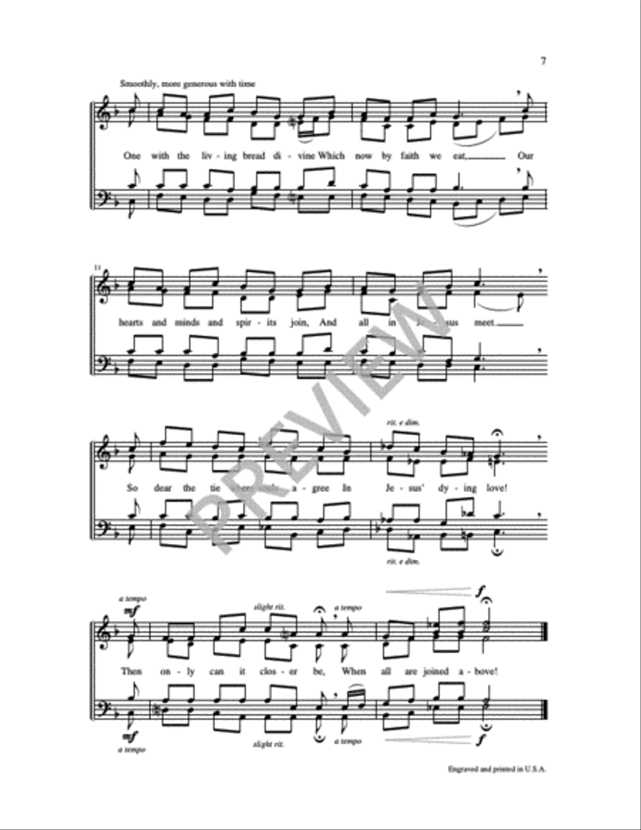Two Communion Motets 4-Part scores gallery preview page 3