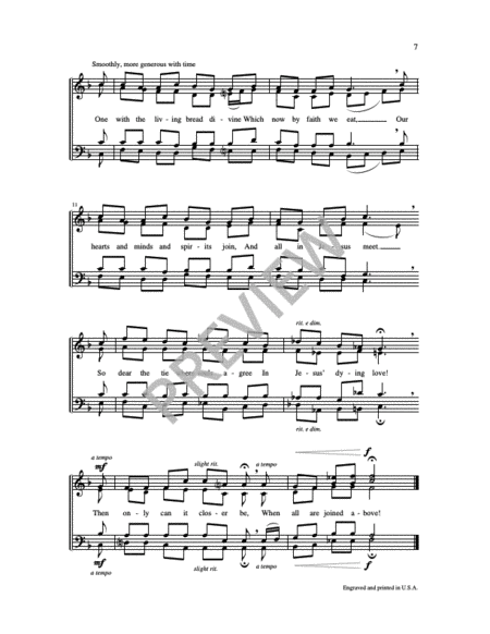 Two Communion Motets by Thomas Keesecker 4-Part - Sheet Music