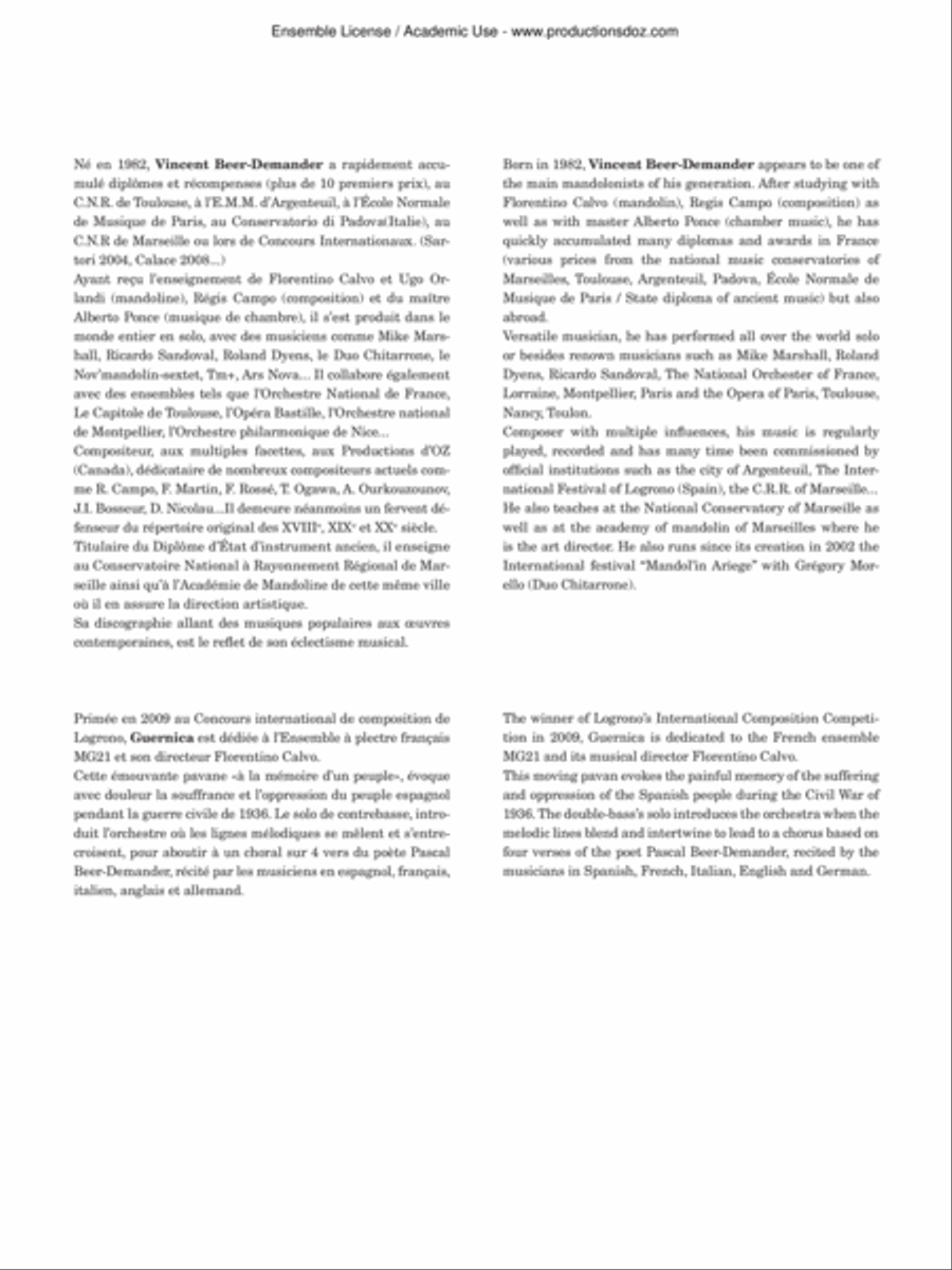 Guernica Orchestra scores gallery preview page 2