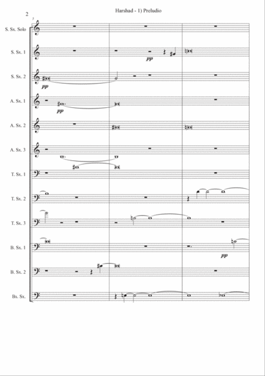 Fabrizio Festa: HARSHAD (ES-22-074) - Score Only Woodwind Ensemble scores gallery preview page 6