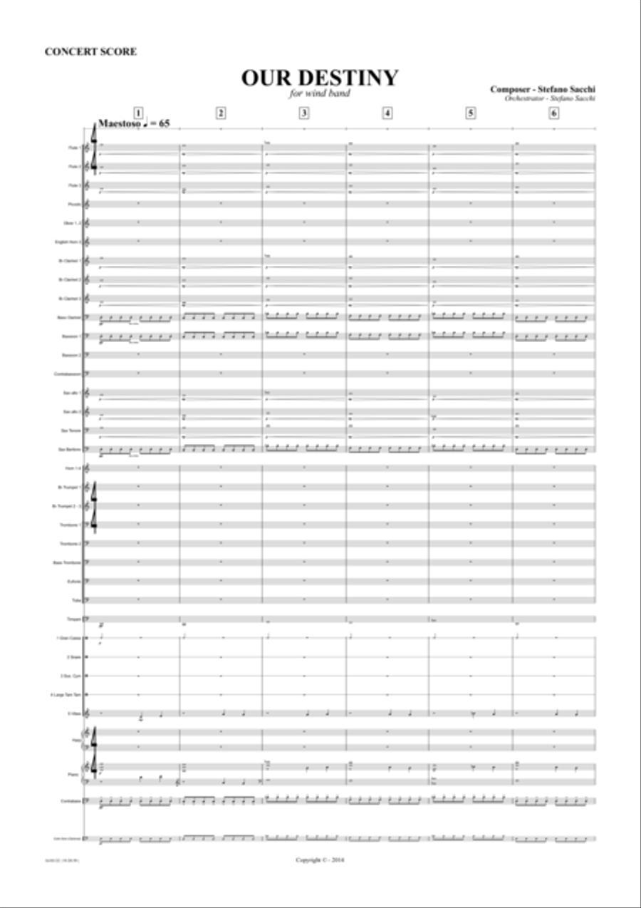 OUR DESTINY Marching Band scores gallery preview page 2