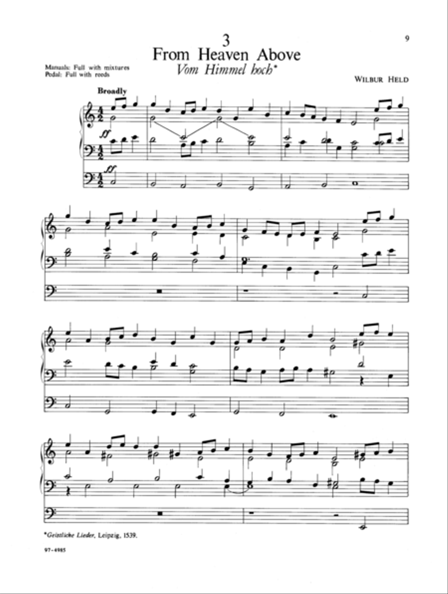 Six Carol Settings Organ scores gallery preview page 5