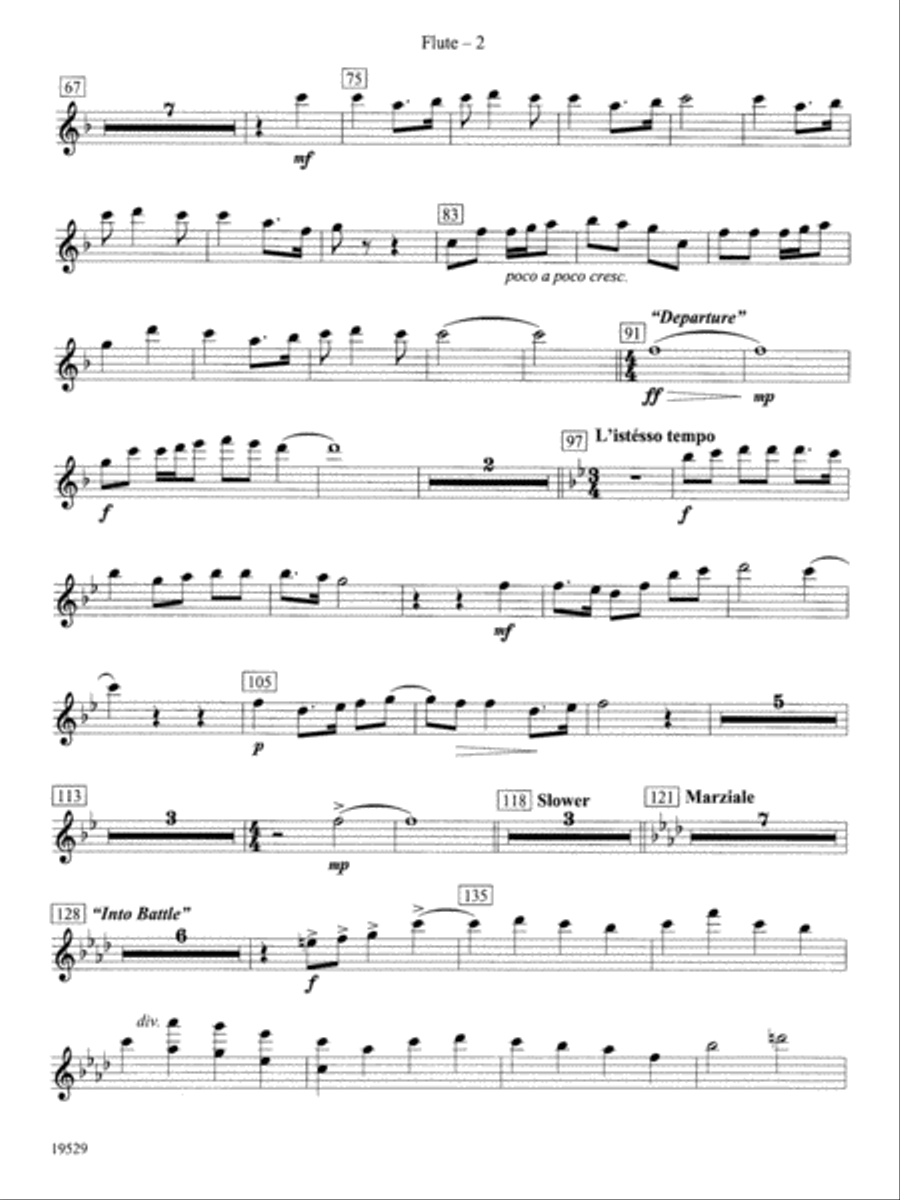 The Road Unknown: Flute Concert Band scores gallery preview page 2