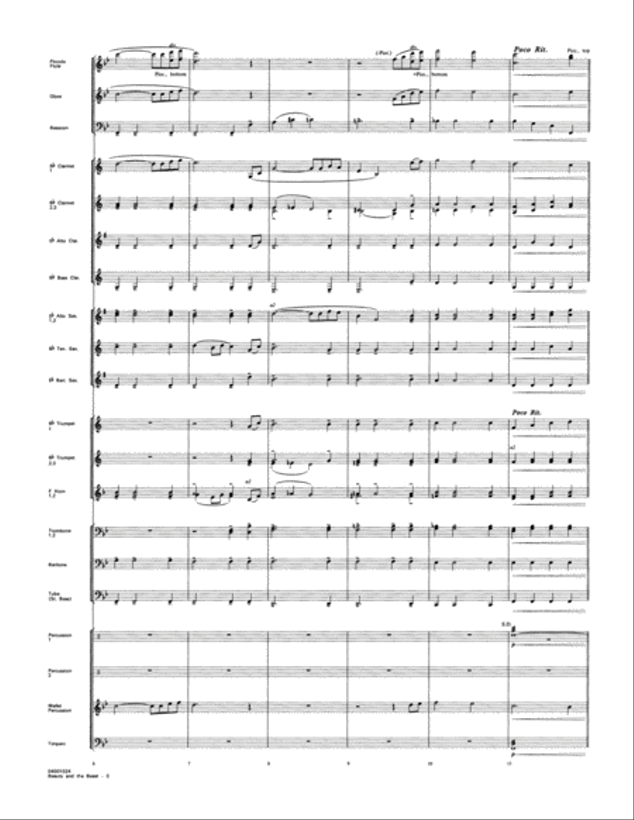 Beauty and the Beast (Medley) - Full Score Concert Band scores gallery preview page 3