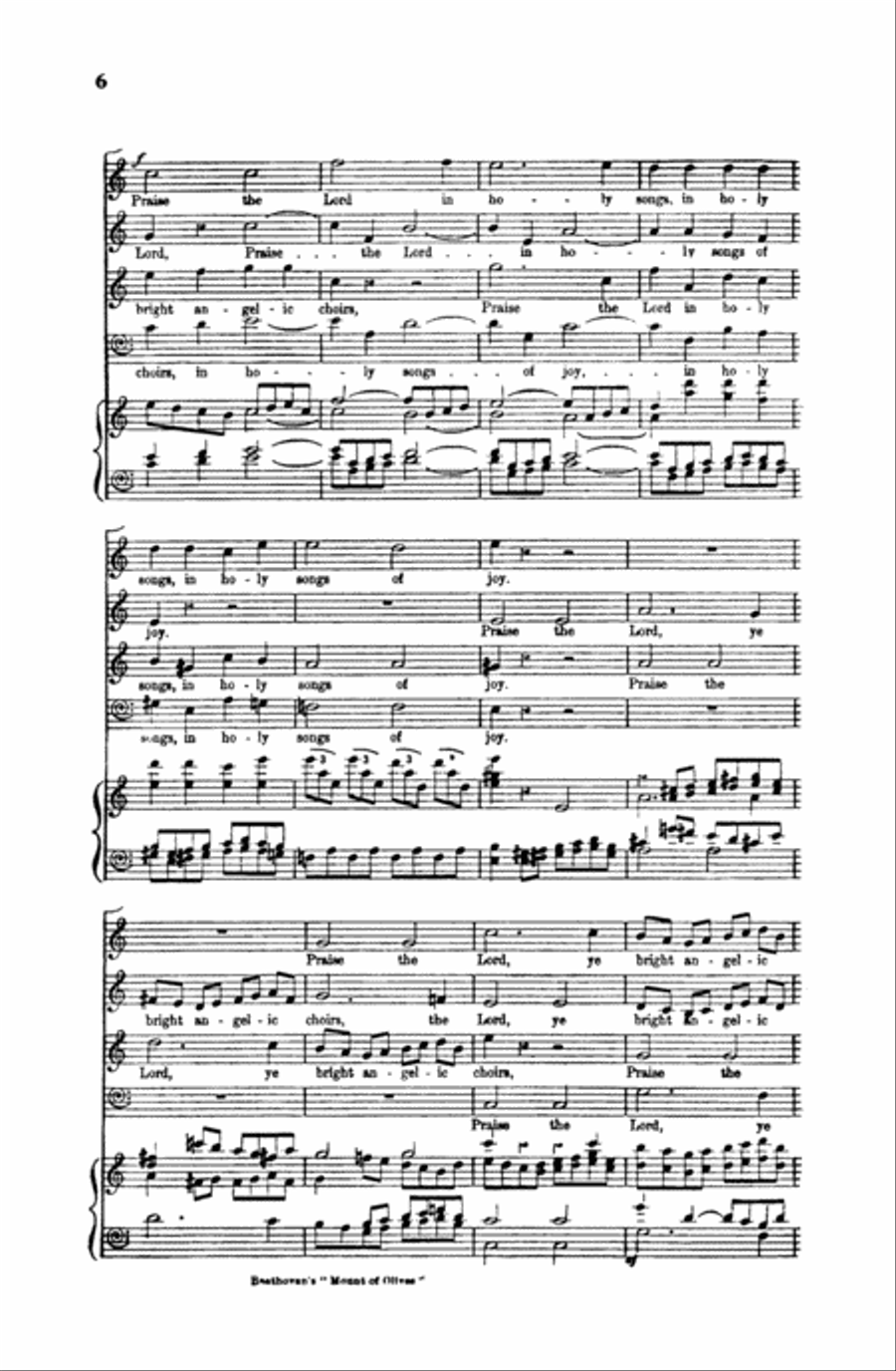 Hallelujah Chorus (Mount of Olives) 4-Part scores gallery preview page 6