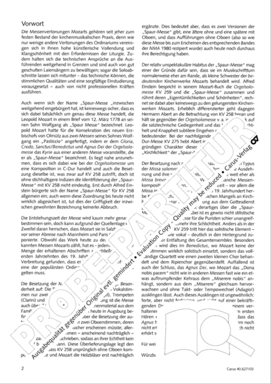 Mass in C Major 4-Part scores gallery preview page 3