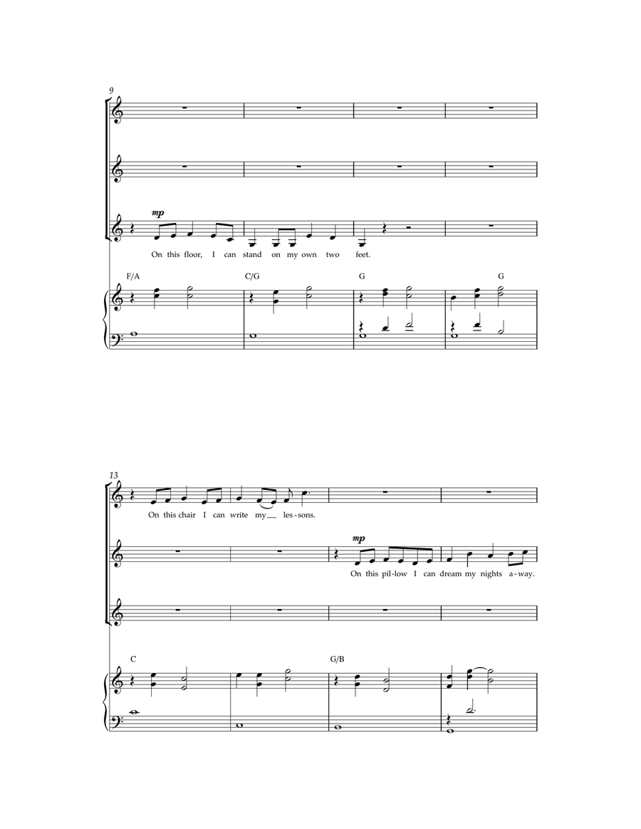 My House ('From Matilda The Musical') Choir scores gallery preview page 2