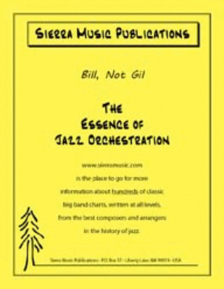 Book cover for Bill, Not Gil