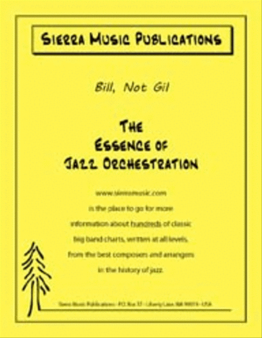 Bill, Not Gil Bill, Not Gil Jazz Ensemble scores gallery preview page 1