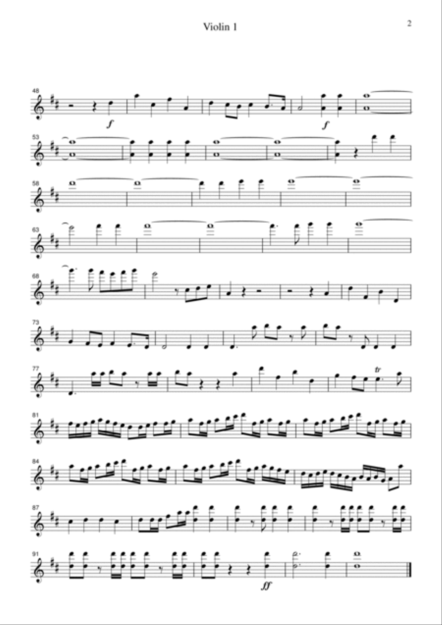 Handel Halleluia Chorus, for string quartet, CH104 Choir scores gallery preview page 4