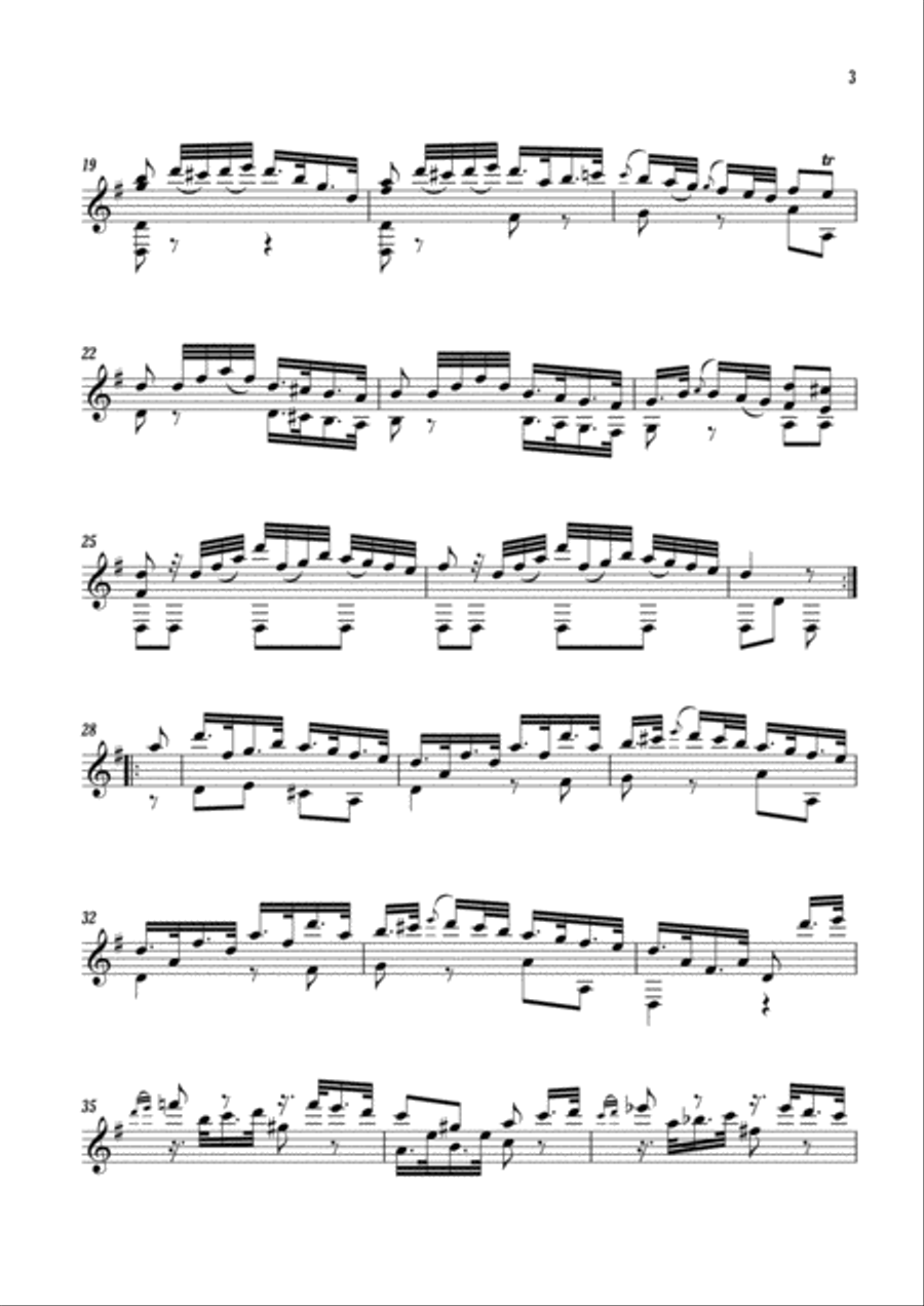 Toccata 1 in G Major Toccata 1 in G Major Classical Guitar scores gallery preview page 3