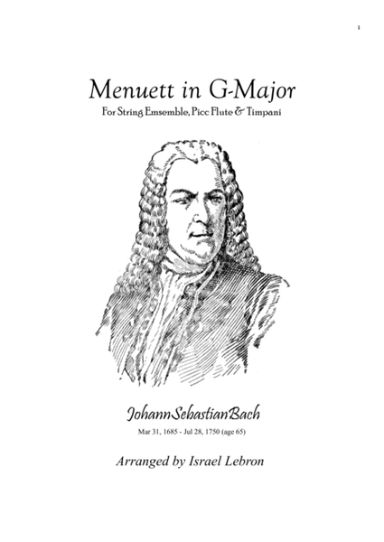 Menuett in G-Major by J.S. Bach image number null