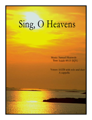 Book cover for Sing, O Heavens