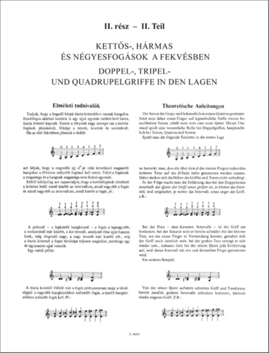 Doppelgriff-Schule für Violine op. 50 Vol. 2 Violin scores gallery preview page 2