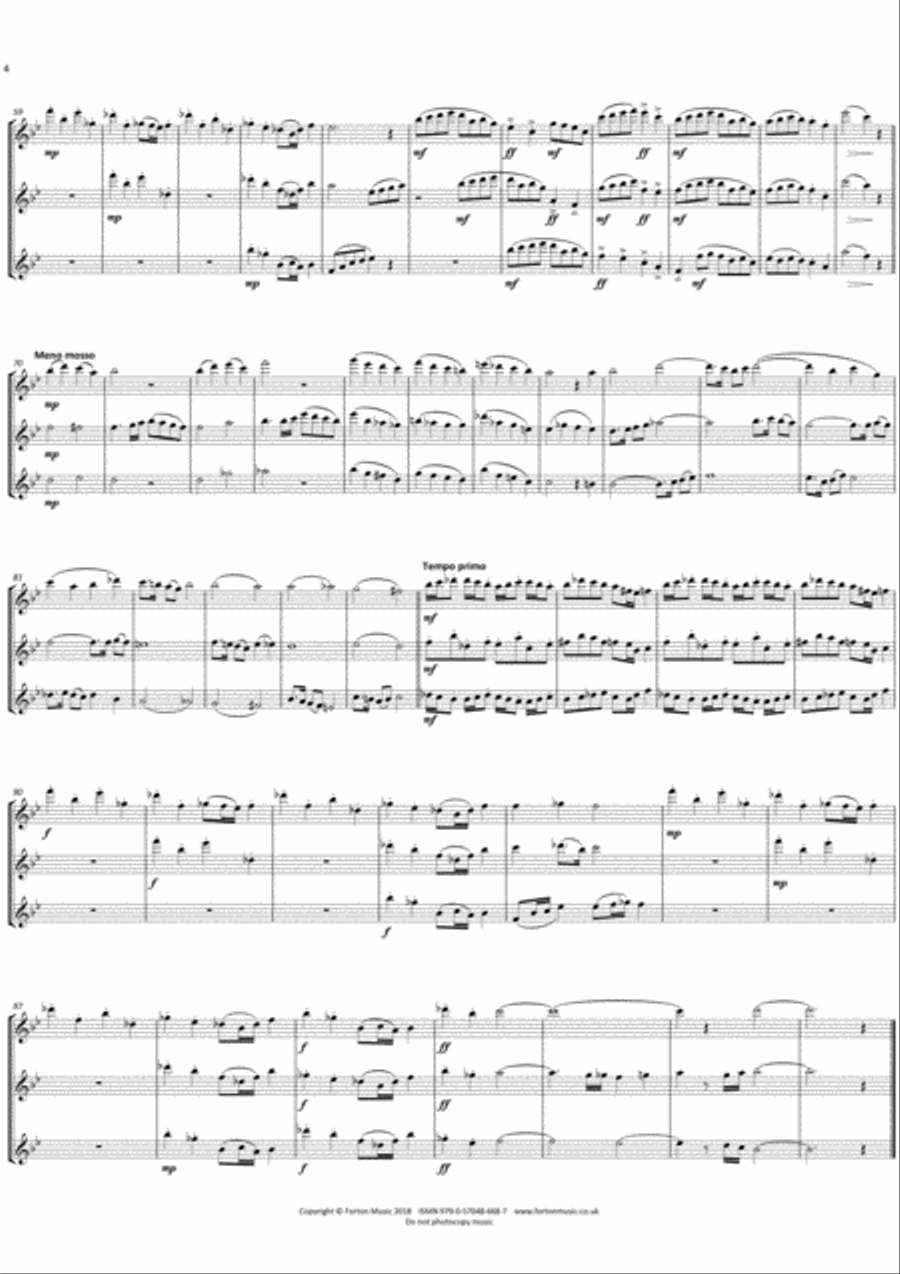Pipe Fanfare Flute scores gallery preview page 4