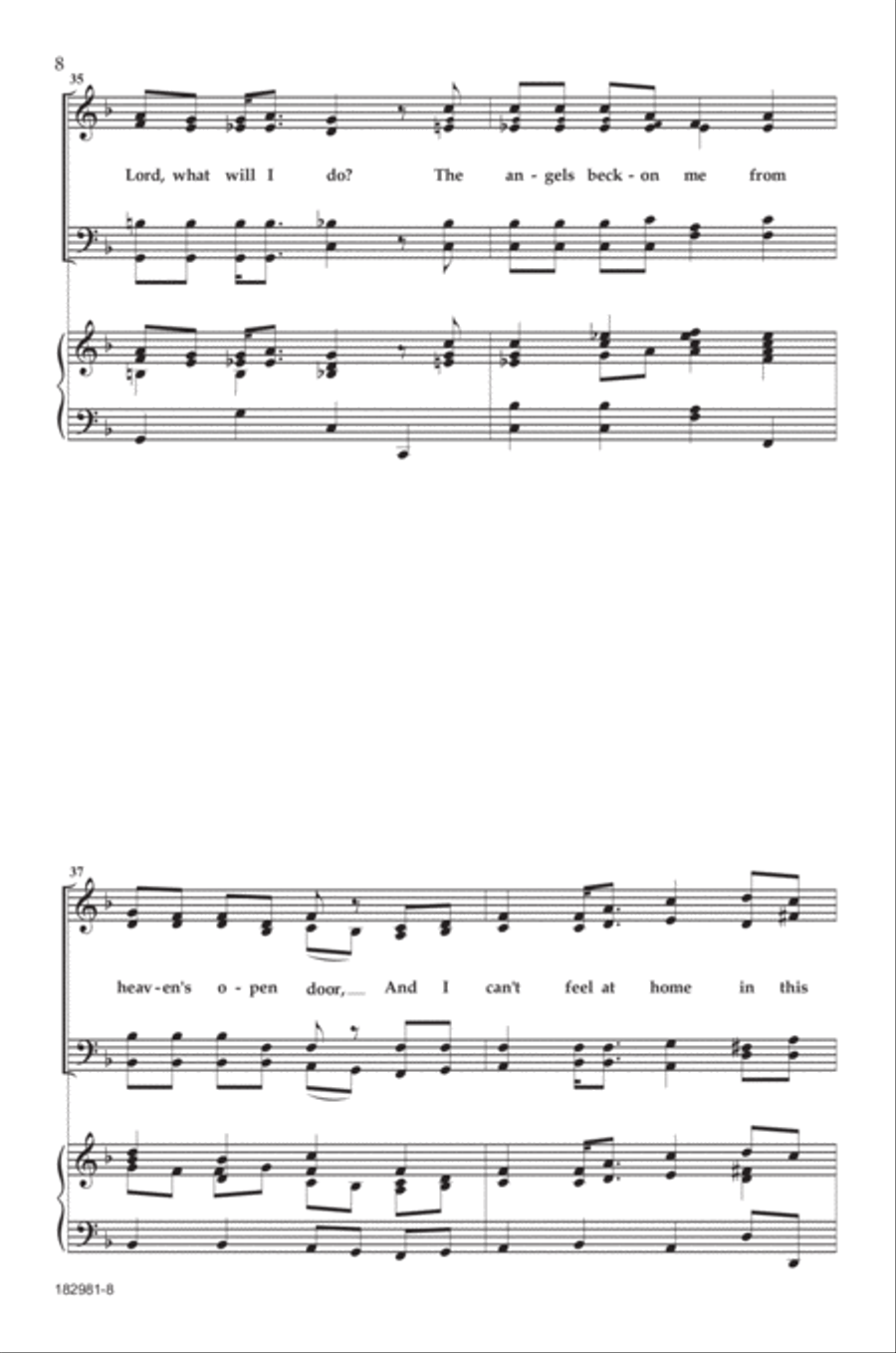 This World Is Not My Home 4-Part scores gallery preview page 7