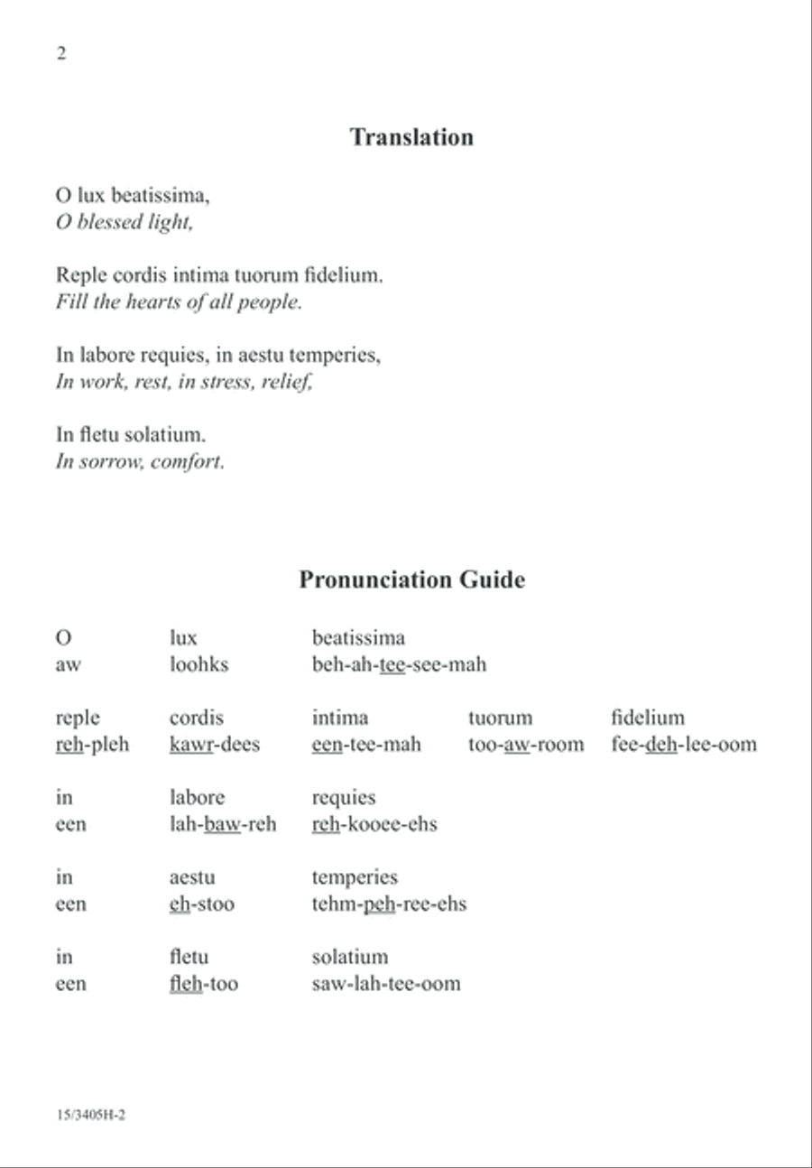 O Lux Beatissima 2-Part scores gallery preview page 2