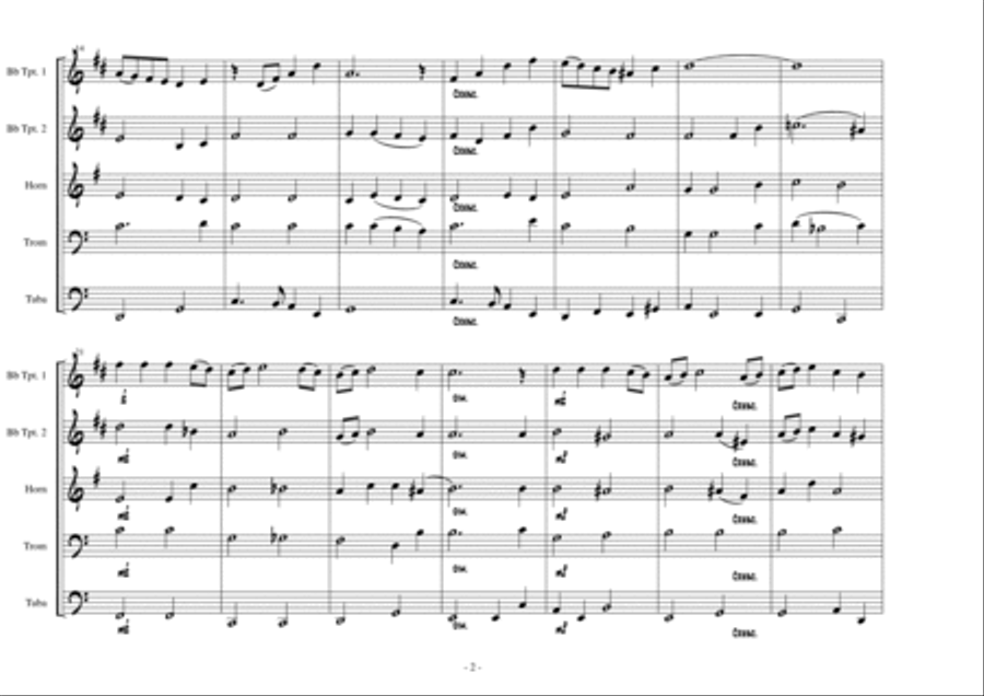 Have Yourself A Merry Little Christmas Brass Ensemble scores gallery preview page 3