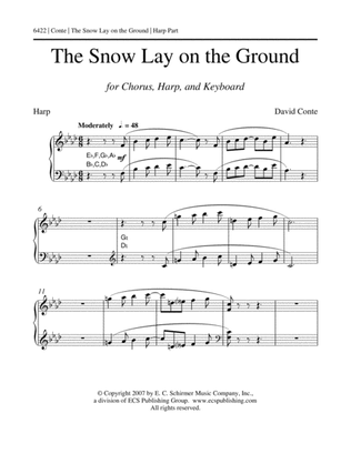 The Snow Lay on the Ground (Downloadable Harp Part)