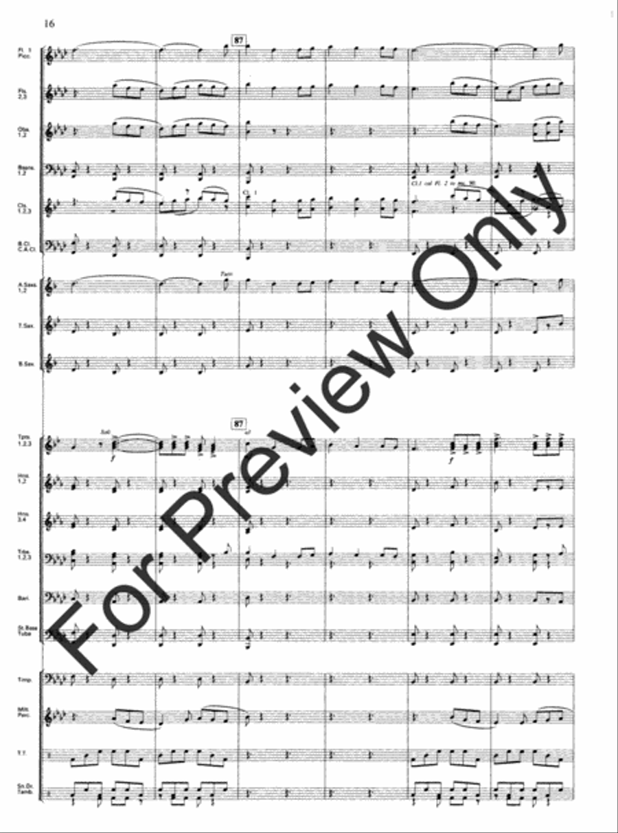Emmanuel Variants Concert Band scores gallery preview page 18