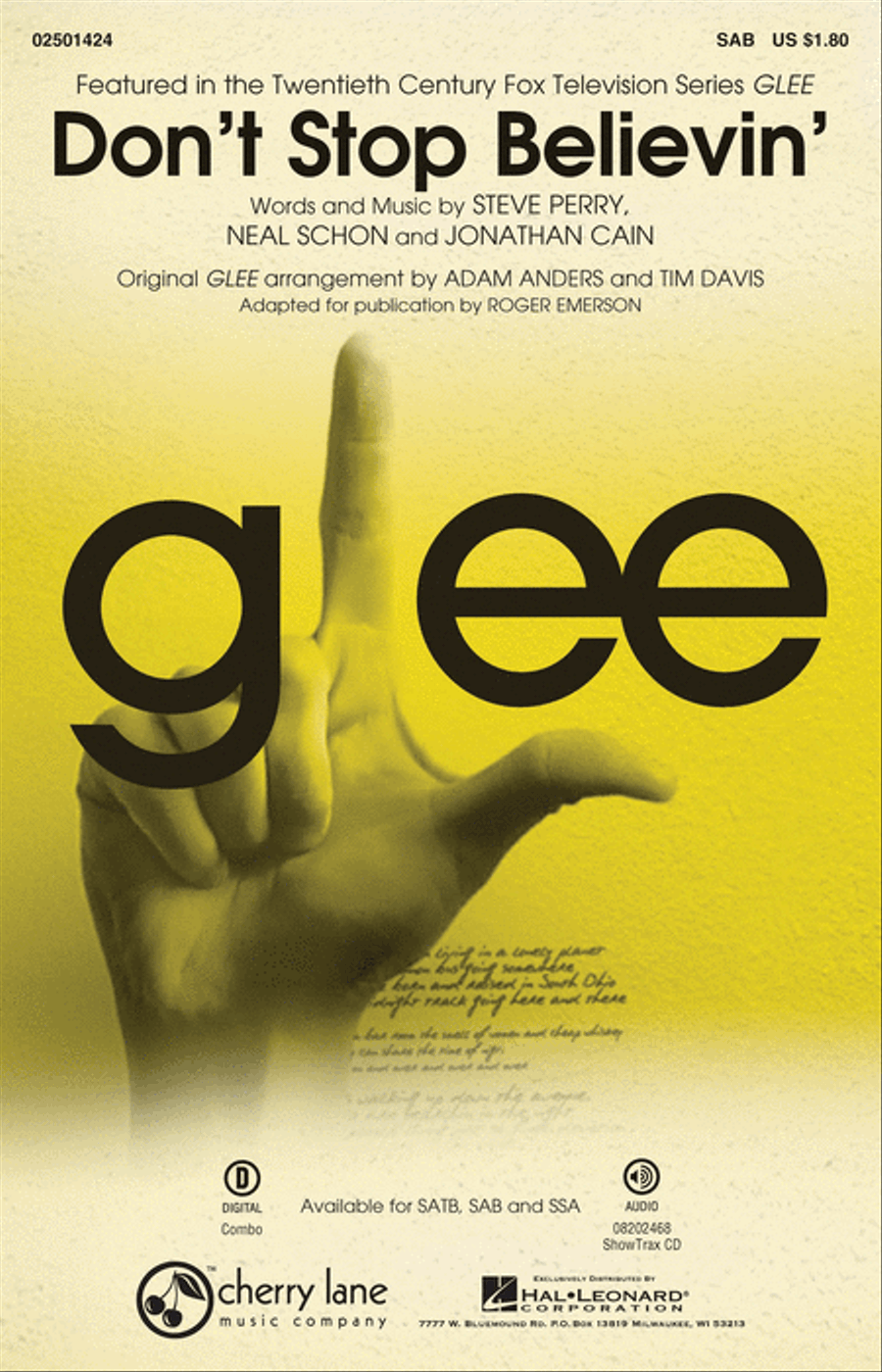Don't Stop Believin' 3-Part scores gallery preview page 1
