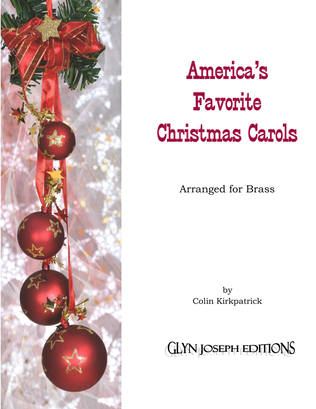 Book cover for America's Favorite Christmas Carols arranged for Brass