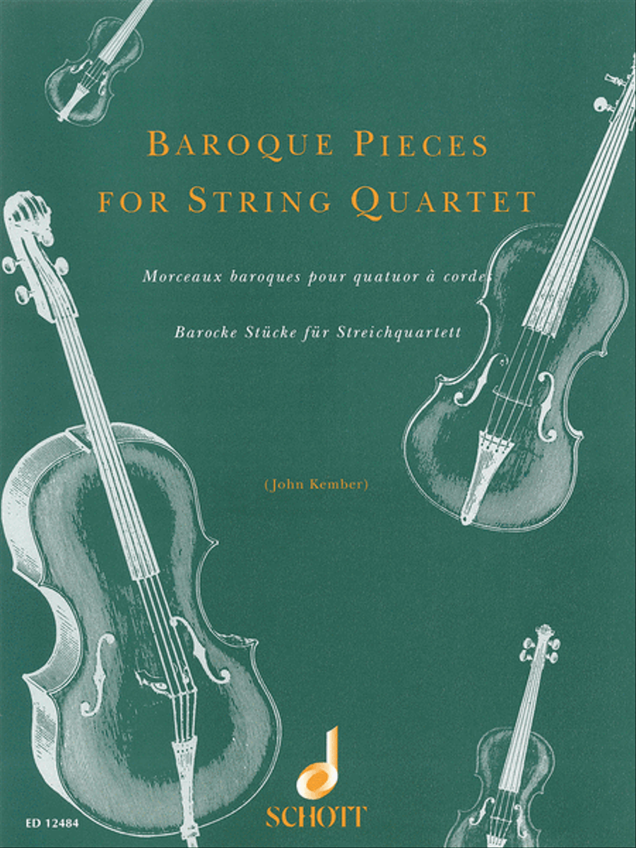 Baroque Pieces for String Quartet String Quartet scores gallery preview page 1