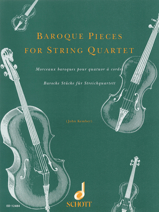 Book cover for Baroque Pieces for String Quartet