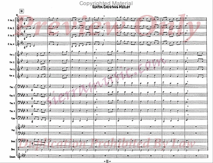 Christmas Medley Christmas Medley Jazz Ensemble scores gallery preview page 12