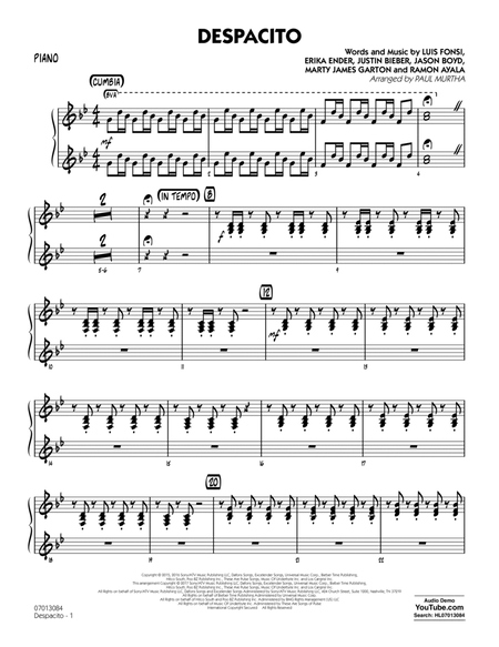 Despacito (arr. Paul Murtha) - Piano